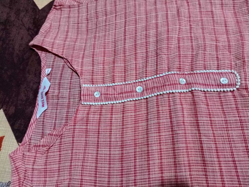 Vintage Welshire Plaid Top