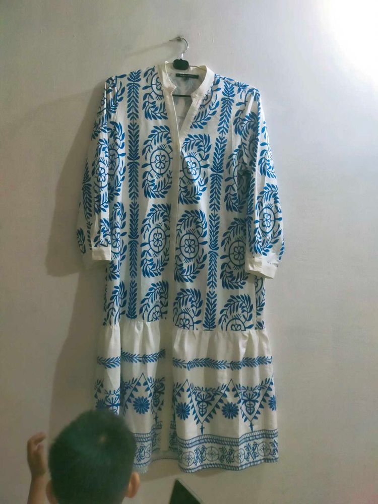 Pattern Midi Dress