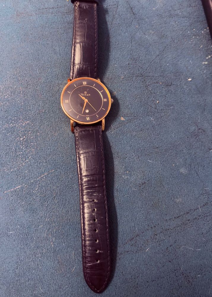 Titan Leather Watch