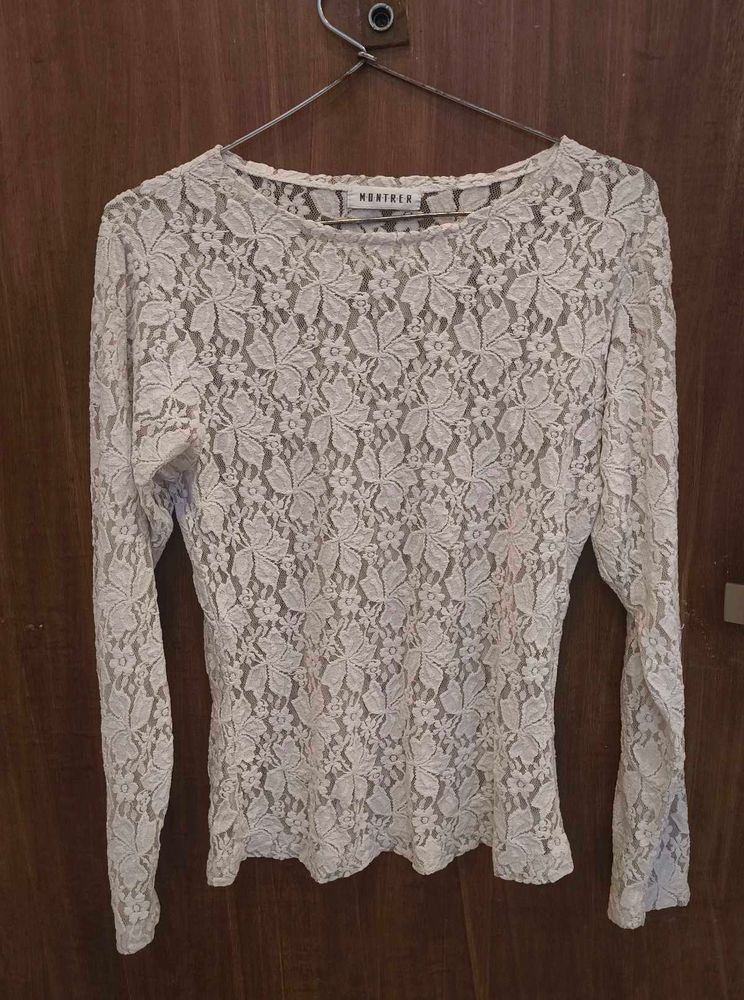 White Net Top
