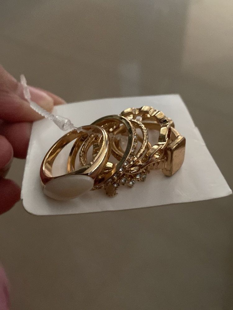 Gold Stacking Ring Set
