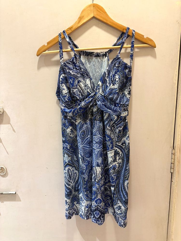 Beautiful Blue Paisley Cami Top