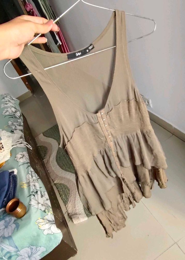 Stylish Olive Green Top