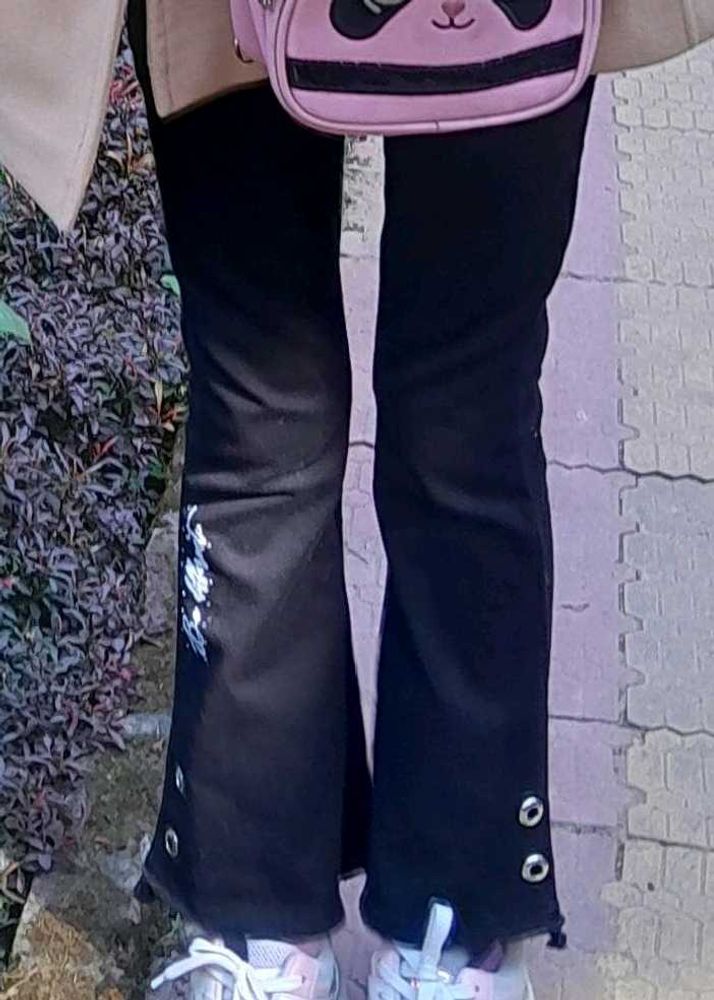 Black Bootcut Jeans for Kids 🤍