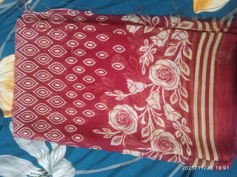 Elegant Floral Saree