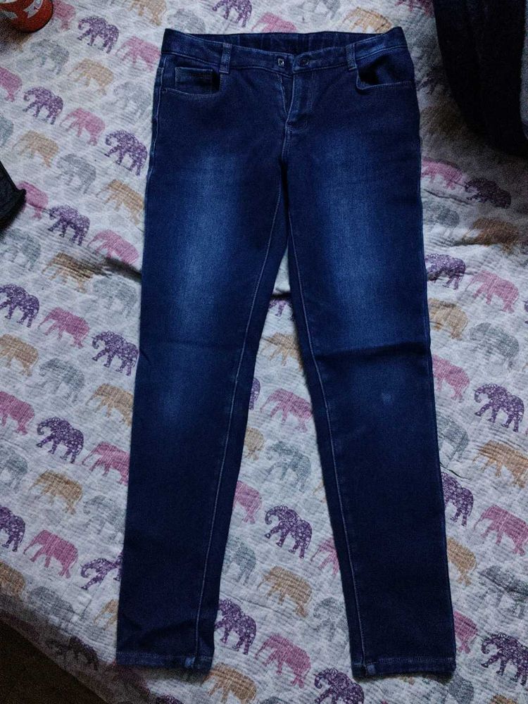 Dark Blue Denim Jeans