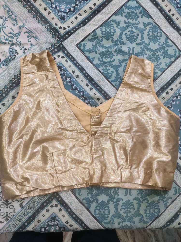 Golden Blouse For Women Wedding