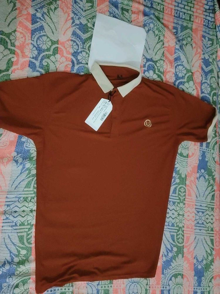 Classic Brown Polo Shirt Xl