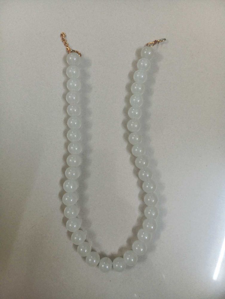 White Beaded Necklace