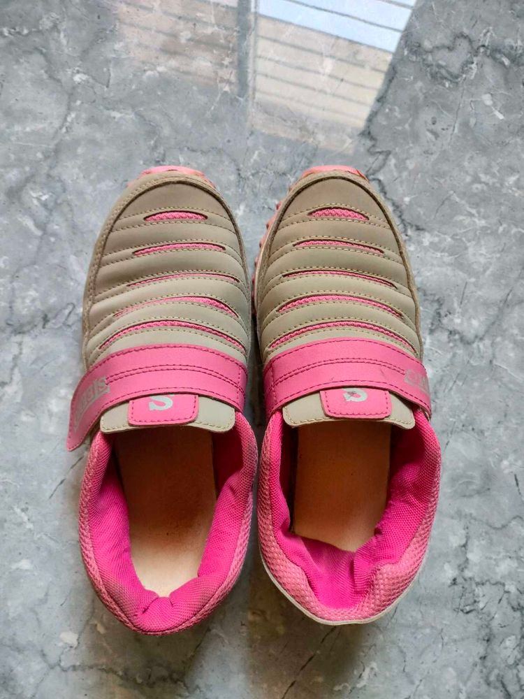 Pink Strap Sneakers