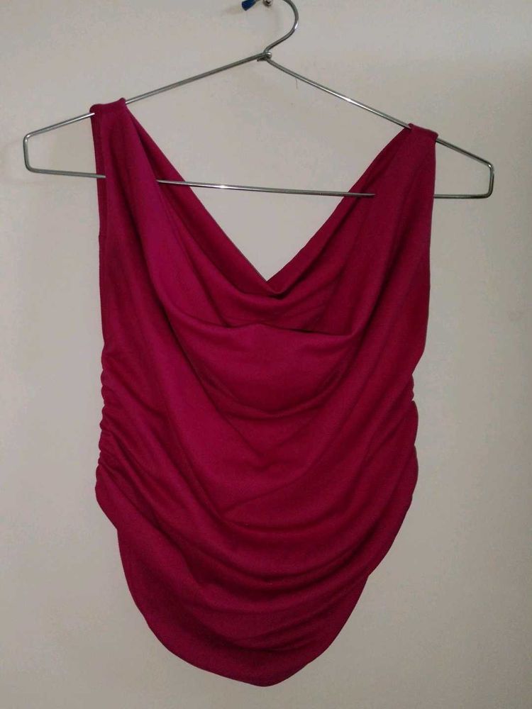 Ruched Sleeveless Top