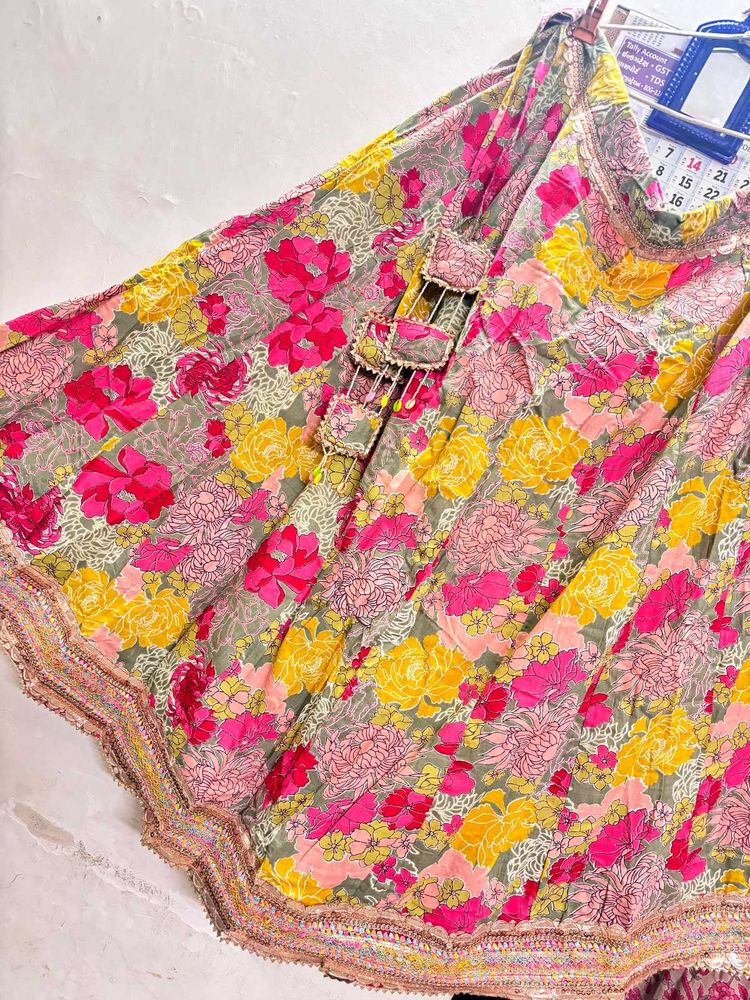 ethnic lehenga choli with blouse