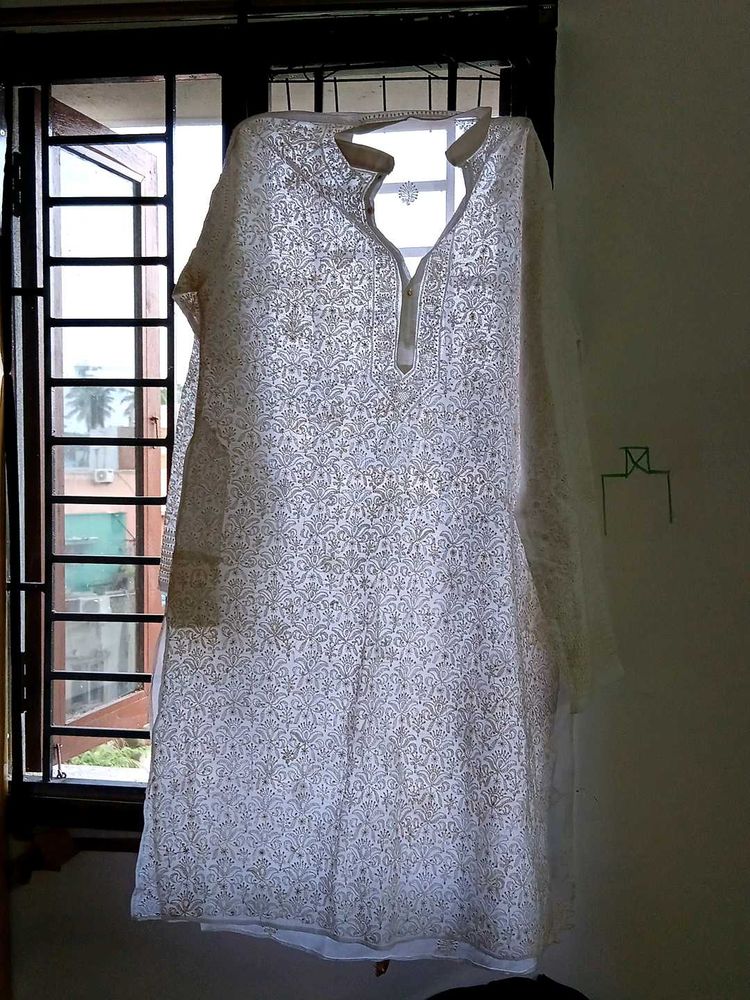 Elegant White Kurta