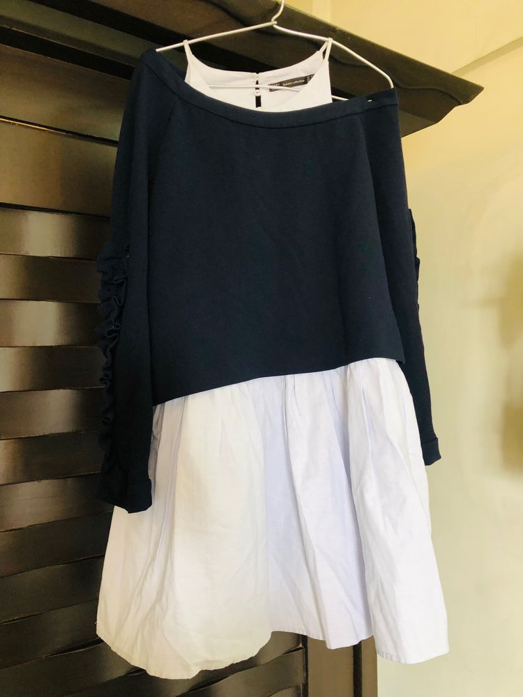 ZARA DROP SHOULDER DRESS IN SIZE M/L