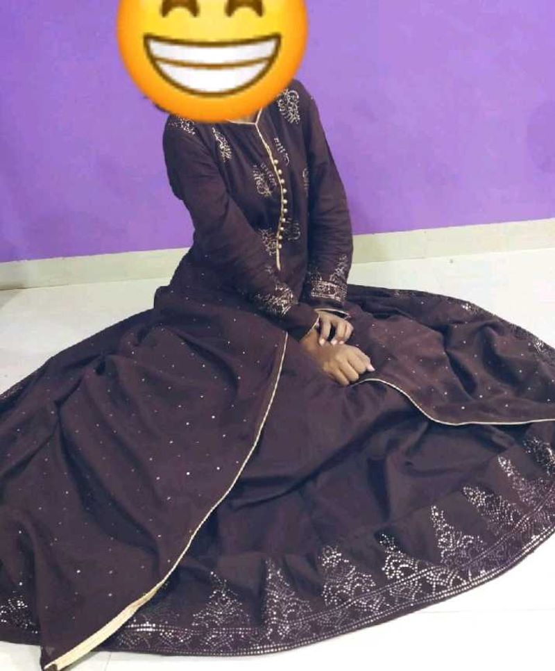 Brown colour gown 💃