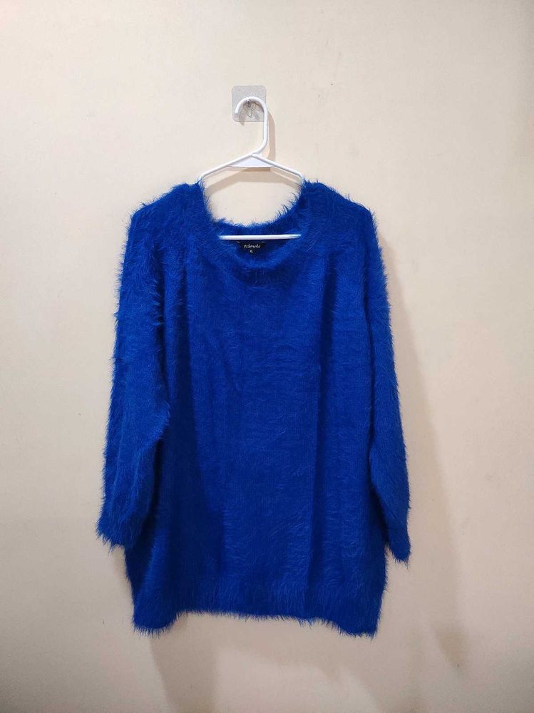 Blue Oversized Terry Jumper
