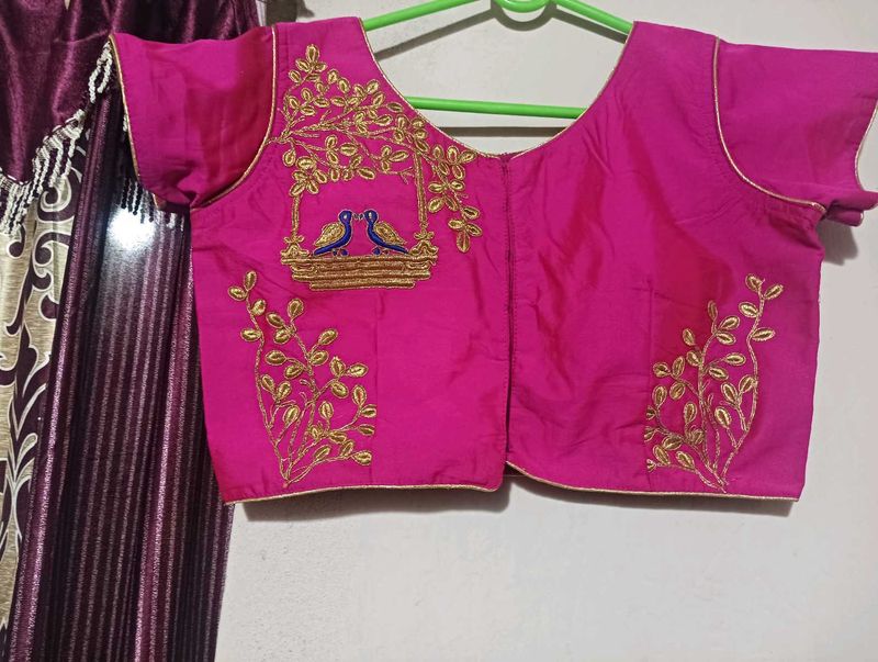 Pink Embroidered Blouse