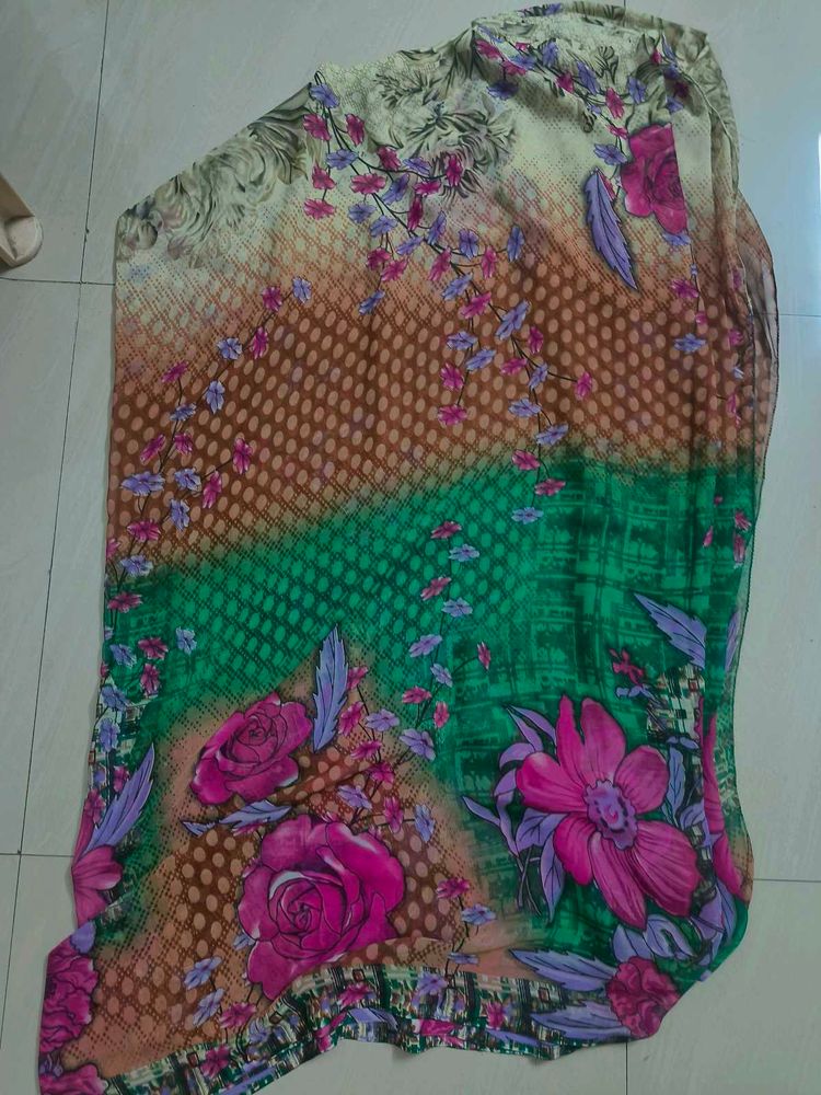 Floral Print Saree