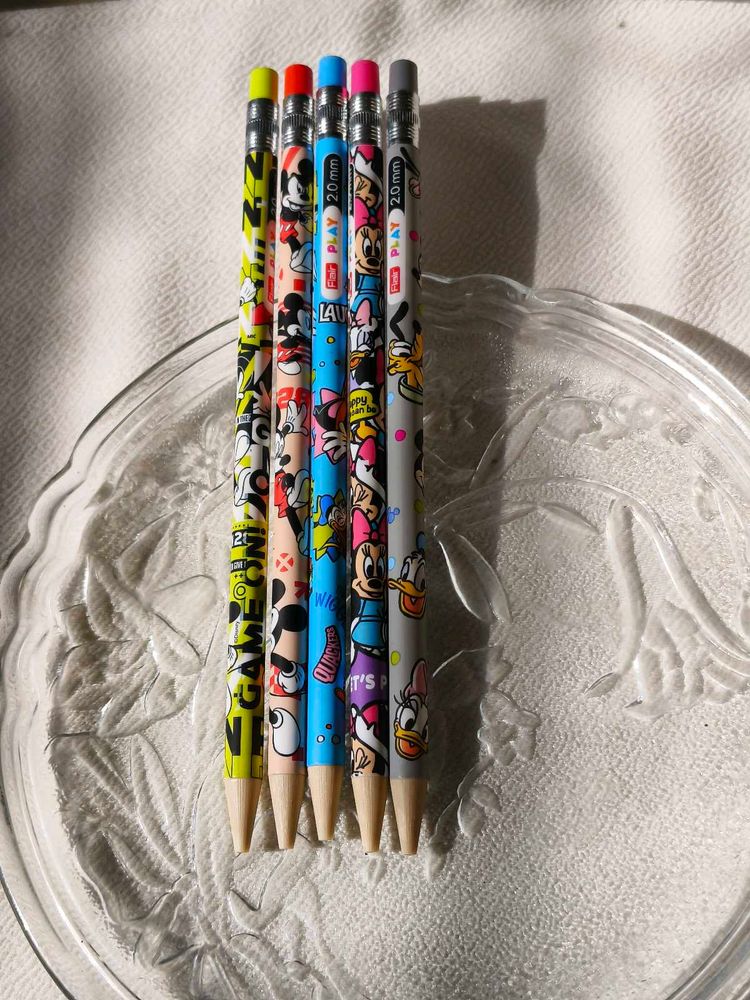Disney Character Pencils - Set of 5