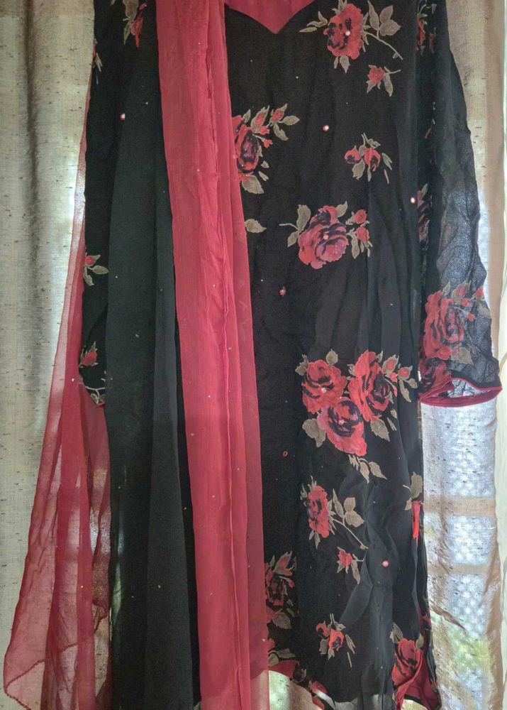 Floral Print Salwar Suit