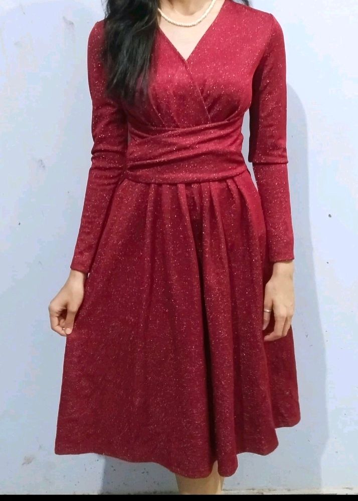 Spark Red Party Dress For Beautiful Girls