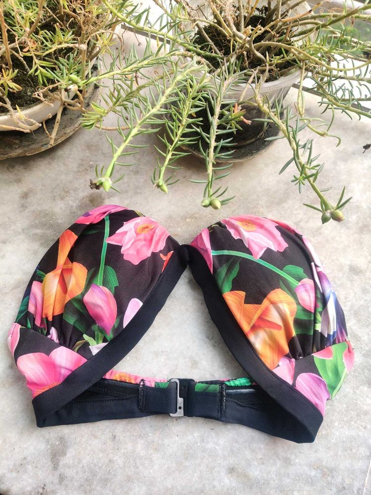 Floral Off shoulder Bra