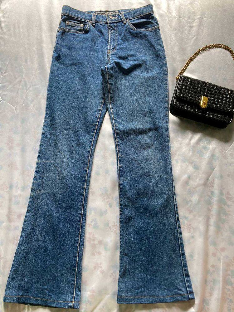 Fitted Flared Denim