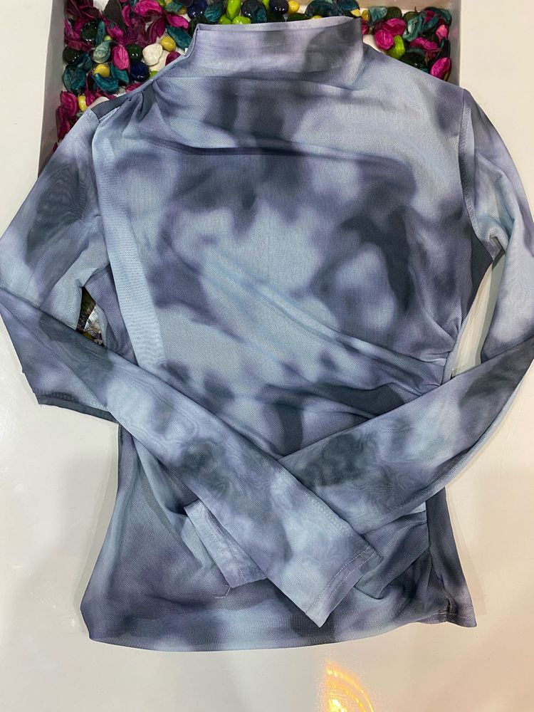 Smoky Grey Mesh Top😋