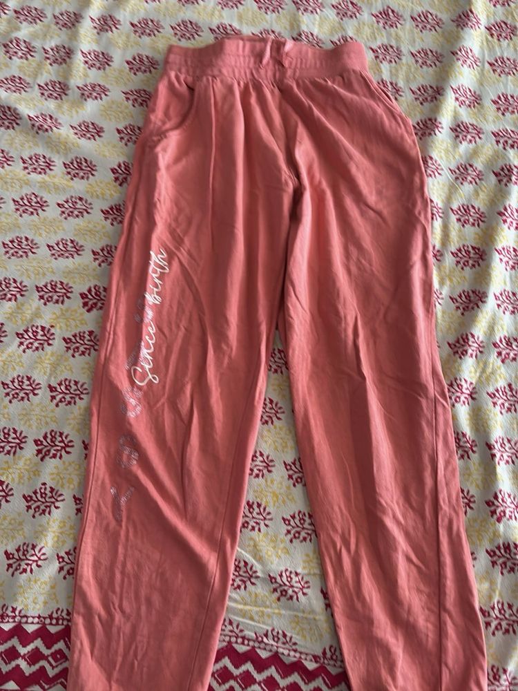 max brand Peach Casual track Pants