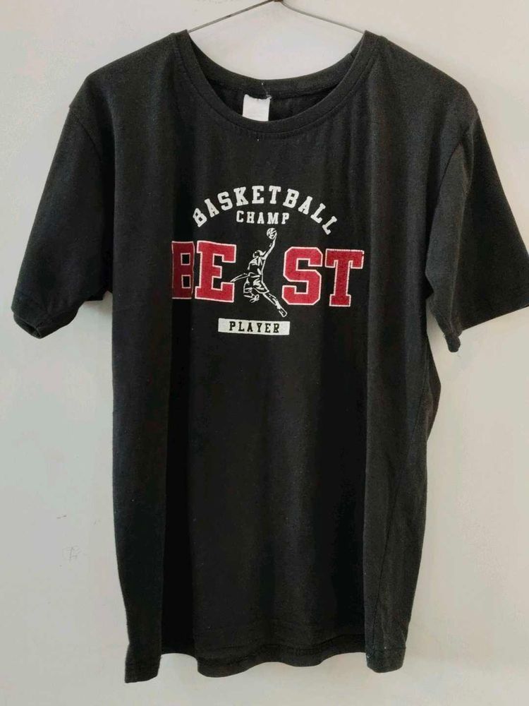 Vintage Black Basketball Graphic Tee
