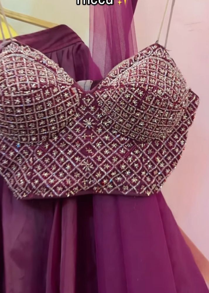 very pretty bustier lehenga bollywood glam