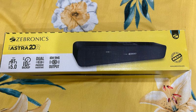 Zebronics Astra 20R Portable Bluetooth Speaker