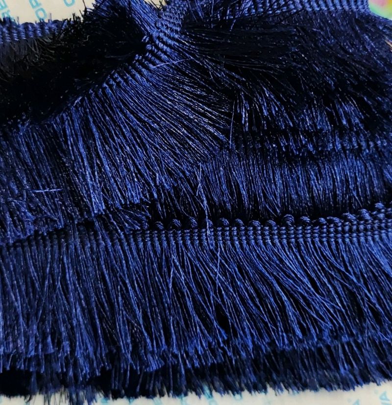 Dark Blue Jhaler Lace