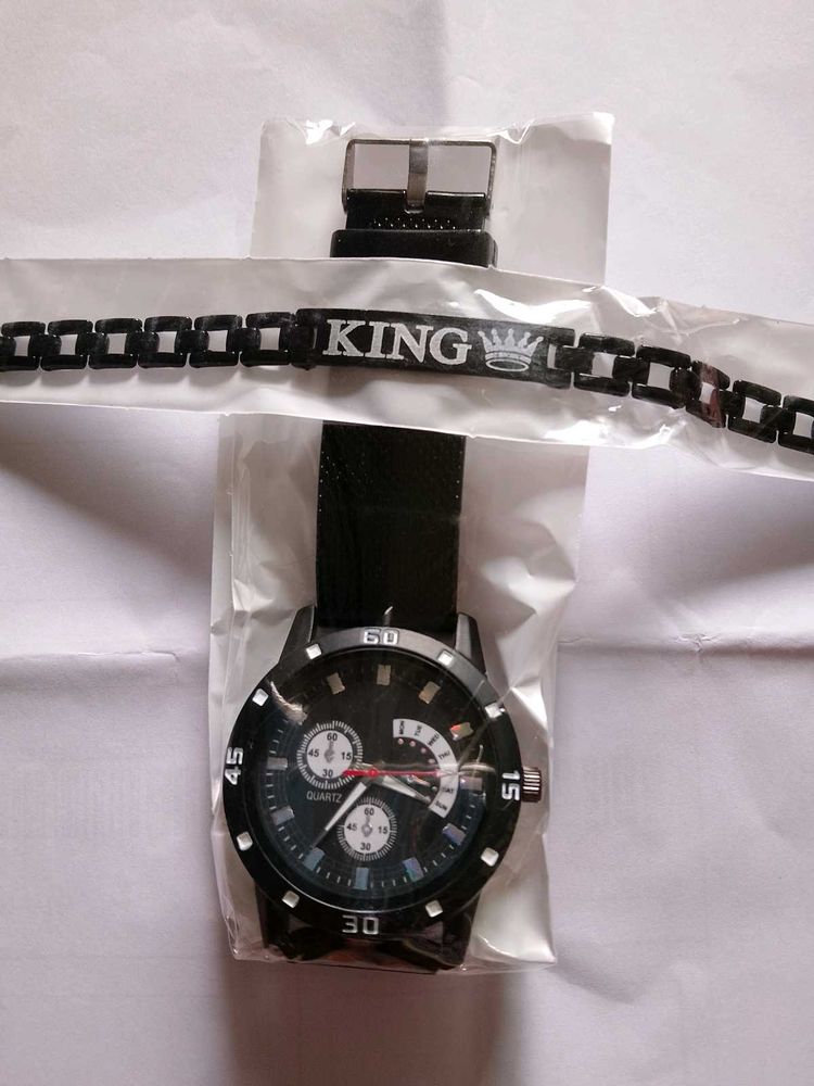Brand New Men&#39;s Watch with Bracelet (Fix Price)