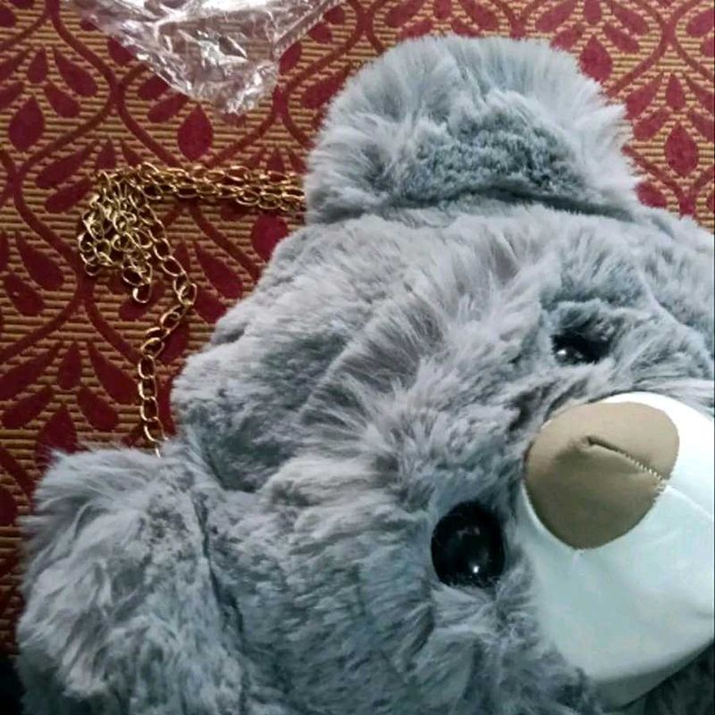 Teddy Bear Plush Shoulder Bag