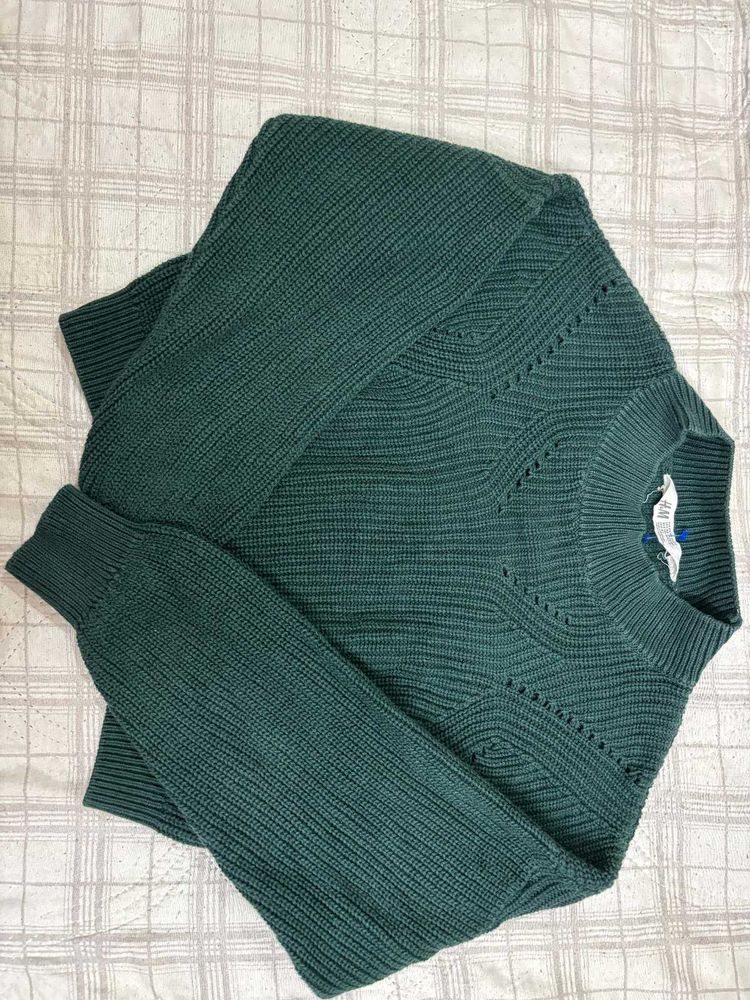 H&amp;M Green Knit Sweater