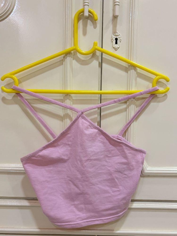 Pink Crop Top