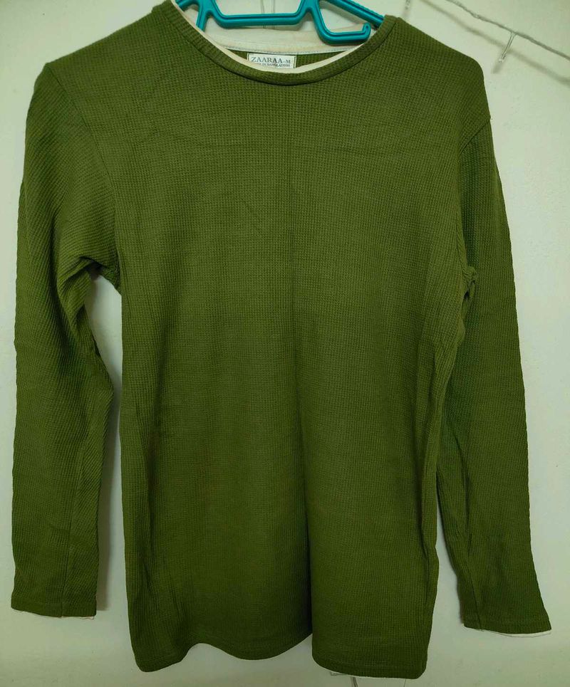 Olive Green Long Sleeve T-Shirt