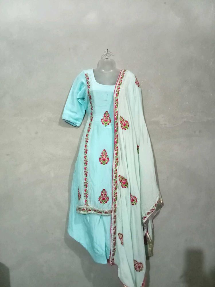 Sky Blue Salwar Suit