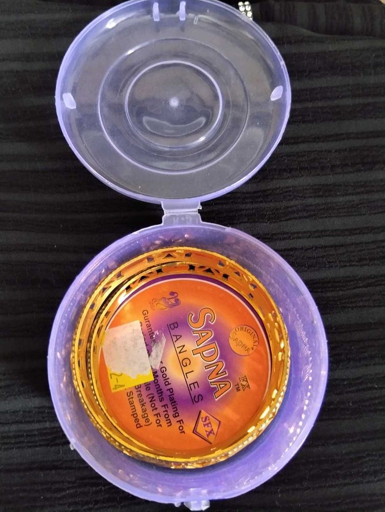 Sapna Gold Plated Bangles Set