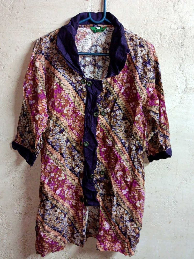 Ladies Summer Fashion Shirt Top Multicolour