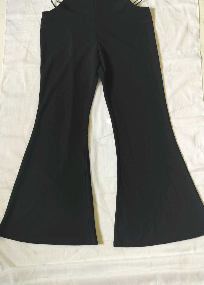 Black Flared Leg Pants