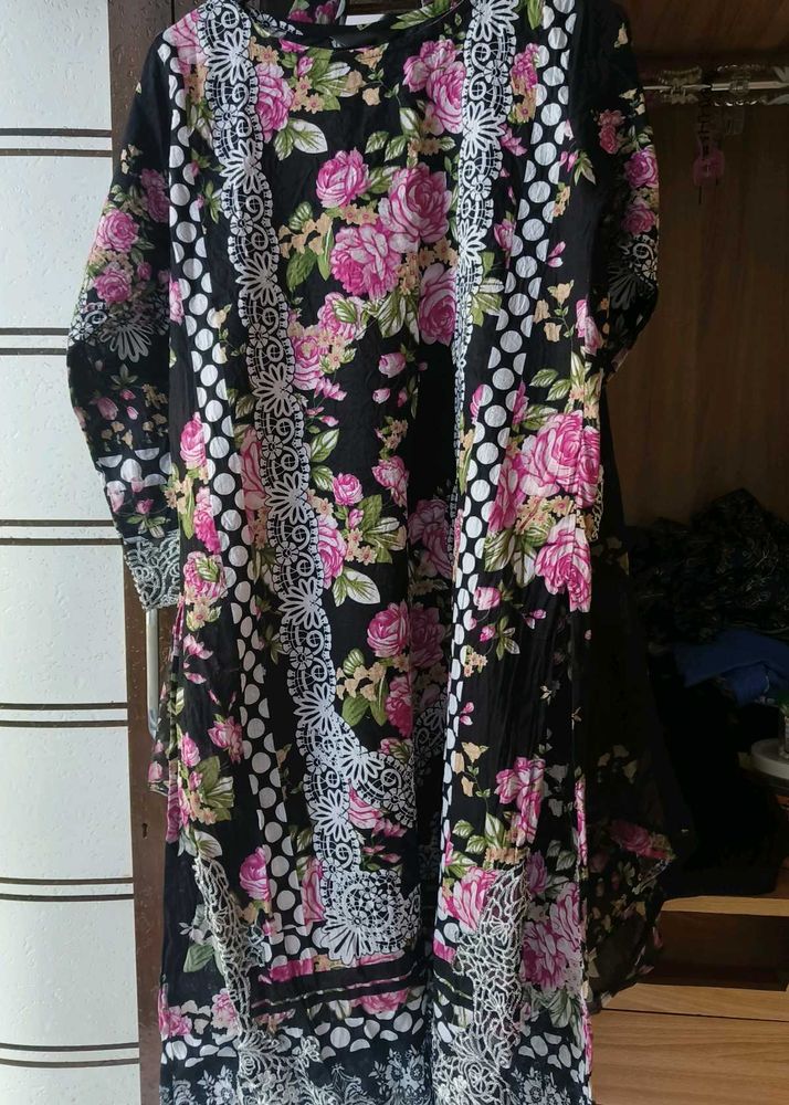 Floral pakistani patchwork dress