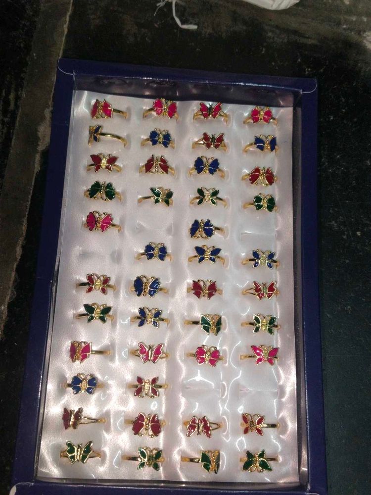 Butterfly Rings (Set) pack of 3