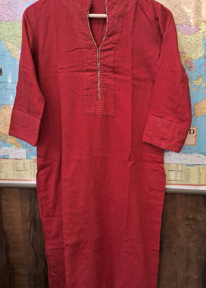 Libas Solid Straight Fit Kurta