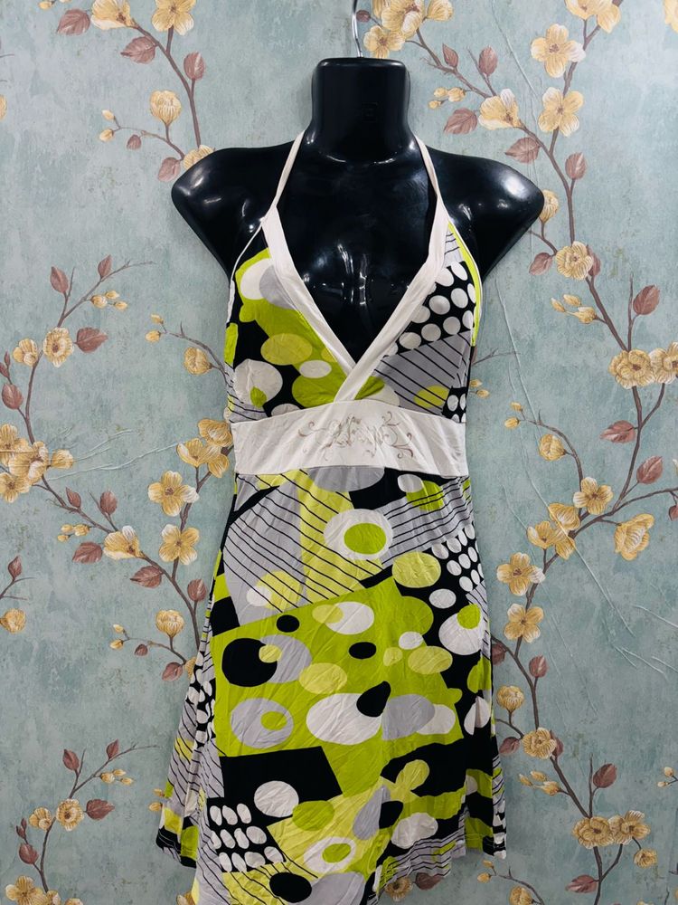 Y2k Halter Neck Dress