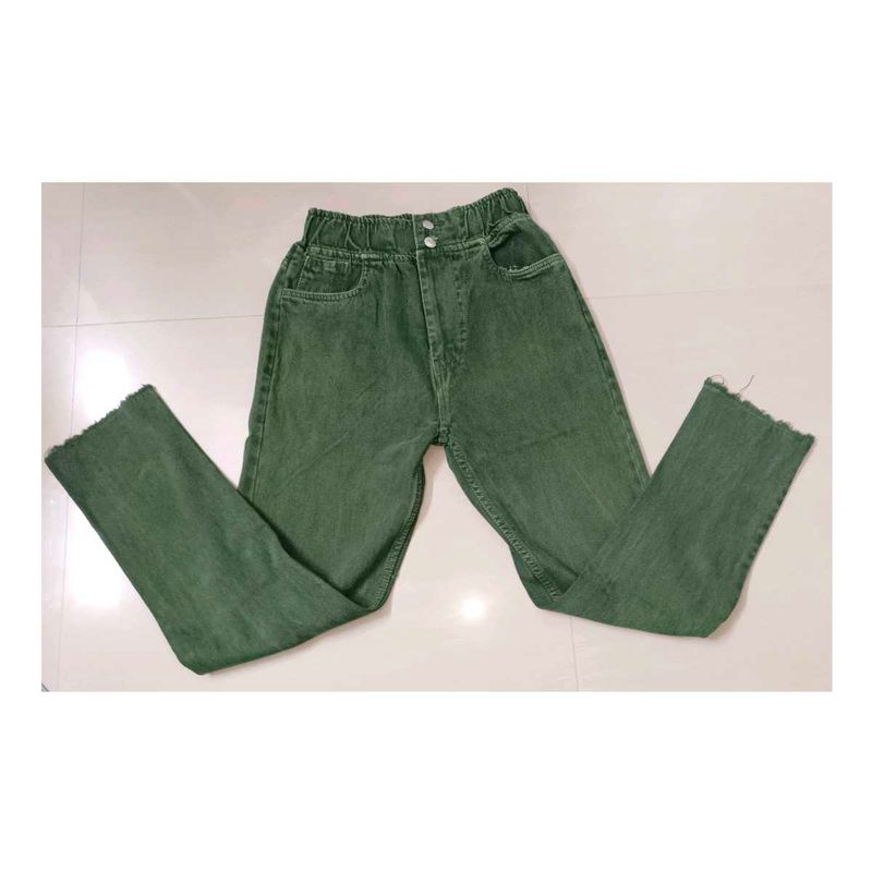 Green Denim Jeans