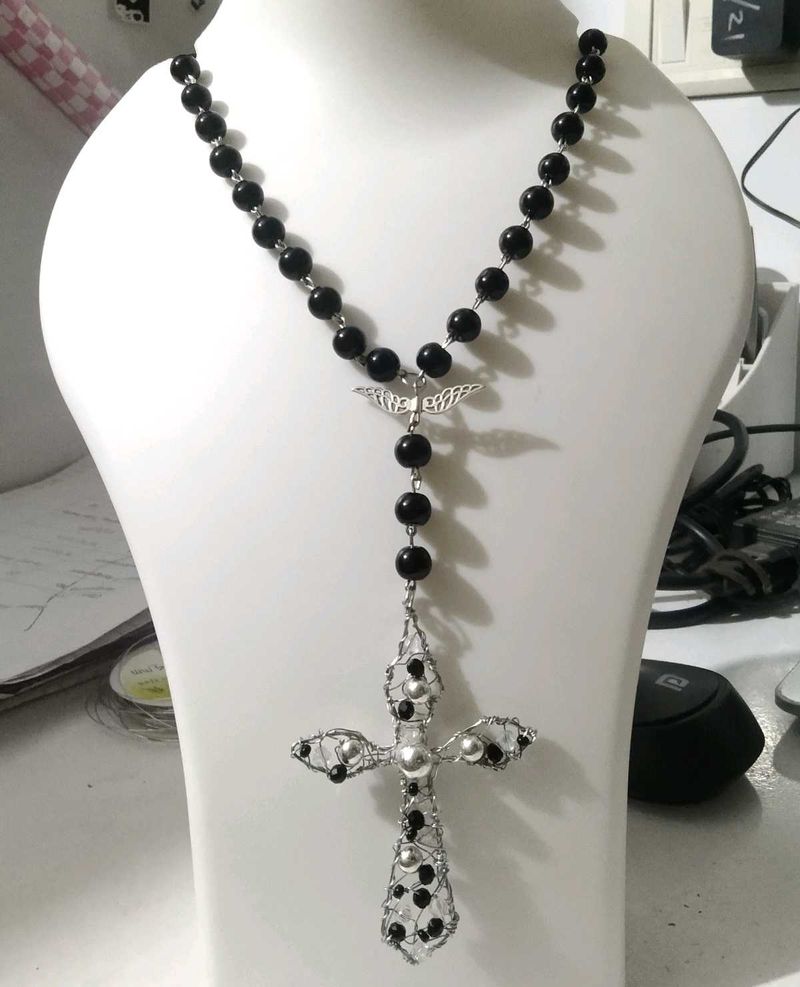 cross charm necklace