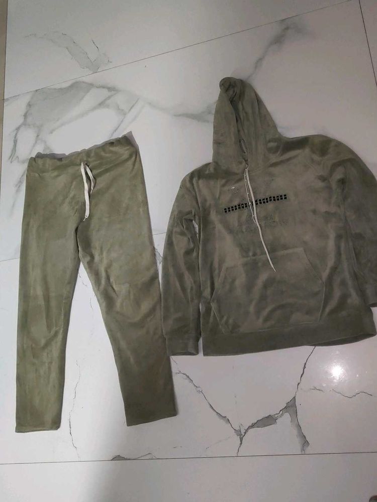 olive green Winter cord set