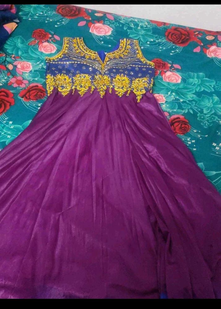 Purple Gown Or Anarkali Model 🤍🌸✨